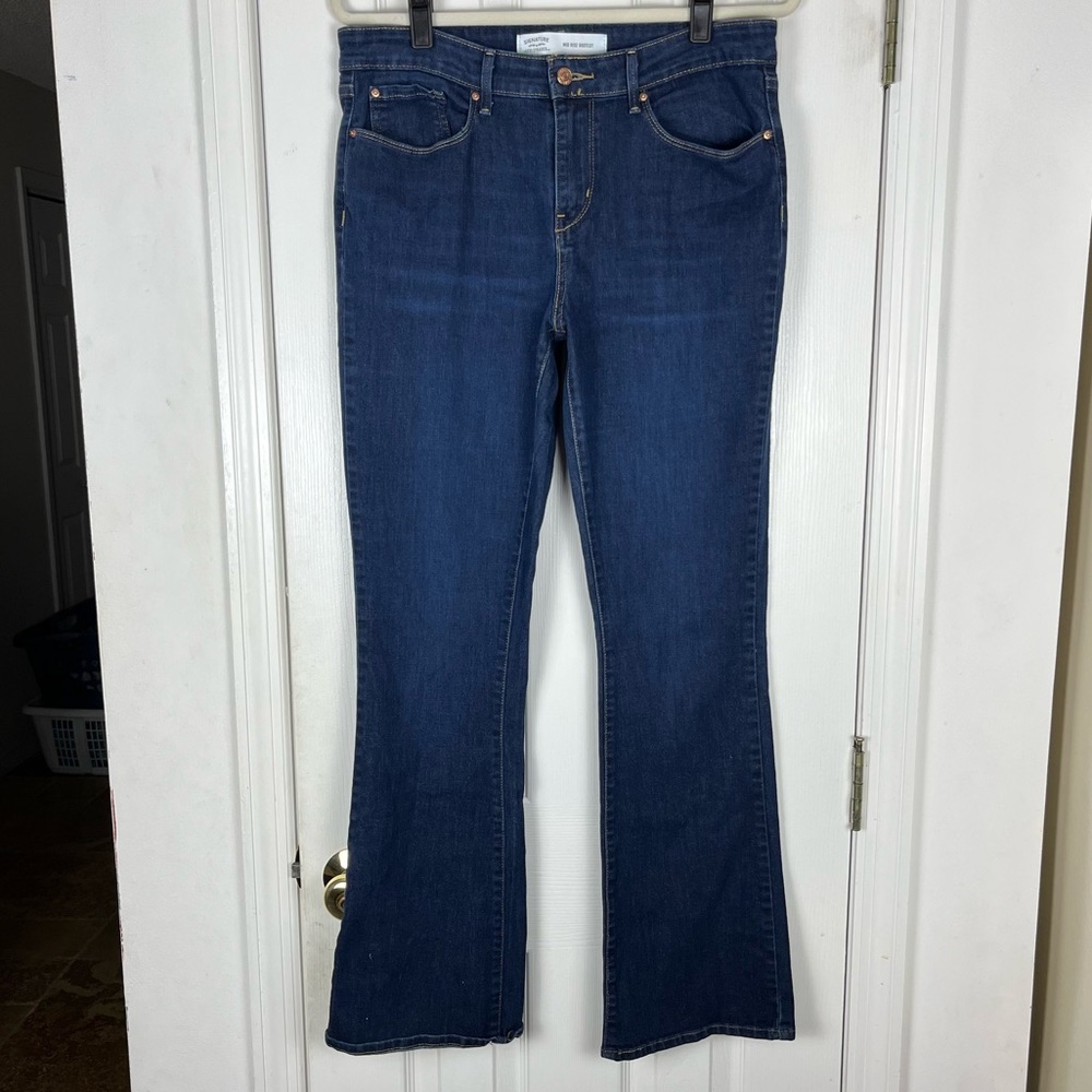 Levi Strauss Levi’s Signature Mid Rise Boot Cut Jeans 12 Long